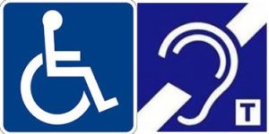 wheelchair and hearing loop logo