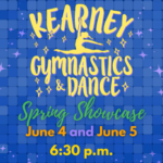 Promotional image for the Kearney School of Dance & Gymnastics (KSDG) Spring 2026 performance