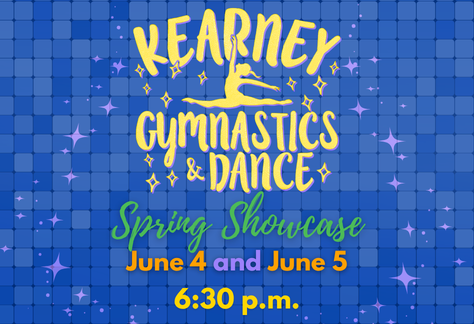 Promotional image for the Kearney School of Dance & Gymnastics (KSDG) Spring 2026 performance